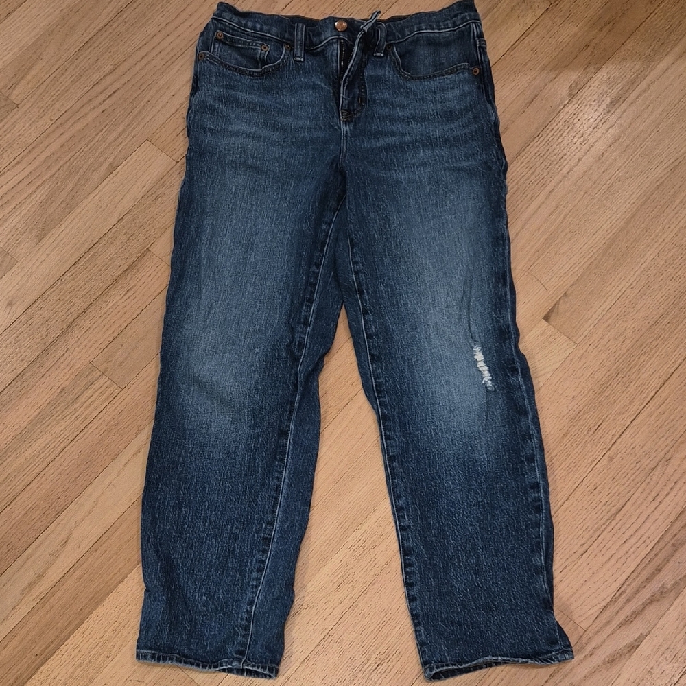 J. Crew Women's Dark Blue Boyfriend Jeans